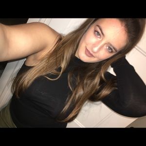 Black one sleeve top